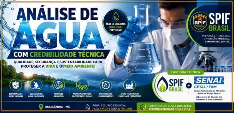 ANÁLISE DE ÁGUA EM UBERLÂNDIA – SENAI – CETAL / FAM