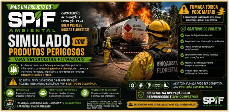 SIMULADOS PARA BRIGADISTAS FLORESTAIS COM PRODUTOS PERIGOSOS