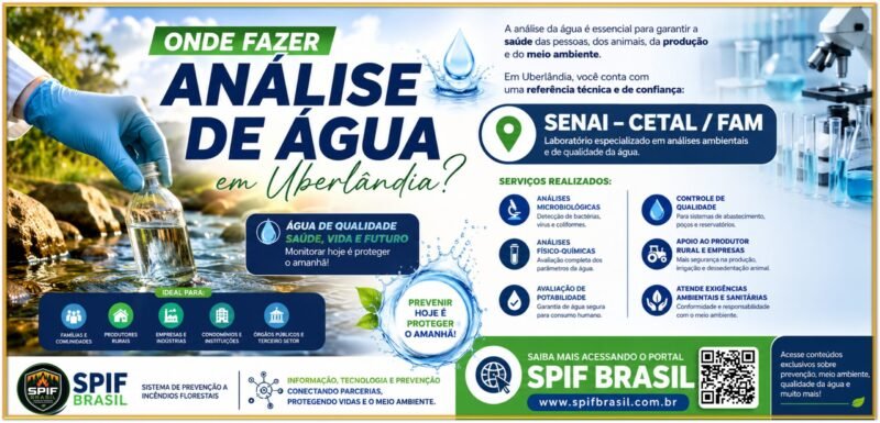 ONDE FAZER ANÁLISE DE ÁGUA EM UBERLÂNDIA?