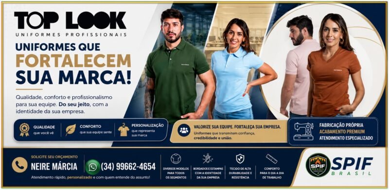 TOP LOOK UNIFORMES: QUALIDADE QUE VALORIZA SUA EMPRESA