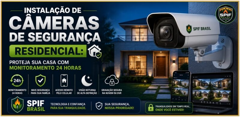 Instalação de Câmeras de Segurança Residencial: Proteja Sua Casa com Monitoramento 24 Horas