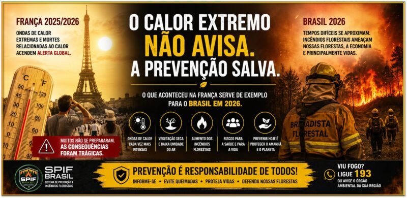 França Acende o Alerta: Ondas de Calor Mostram Por Que o Brasil Precisa Reforçar a Prevenção aos Incêndios Florestais em 2026